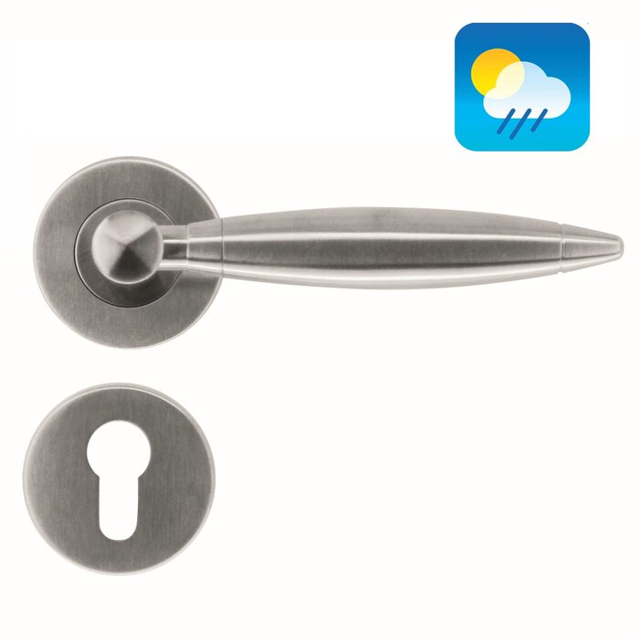 HDD Saturn stainless steel door handles also suitable for outdoor use