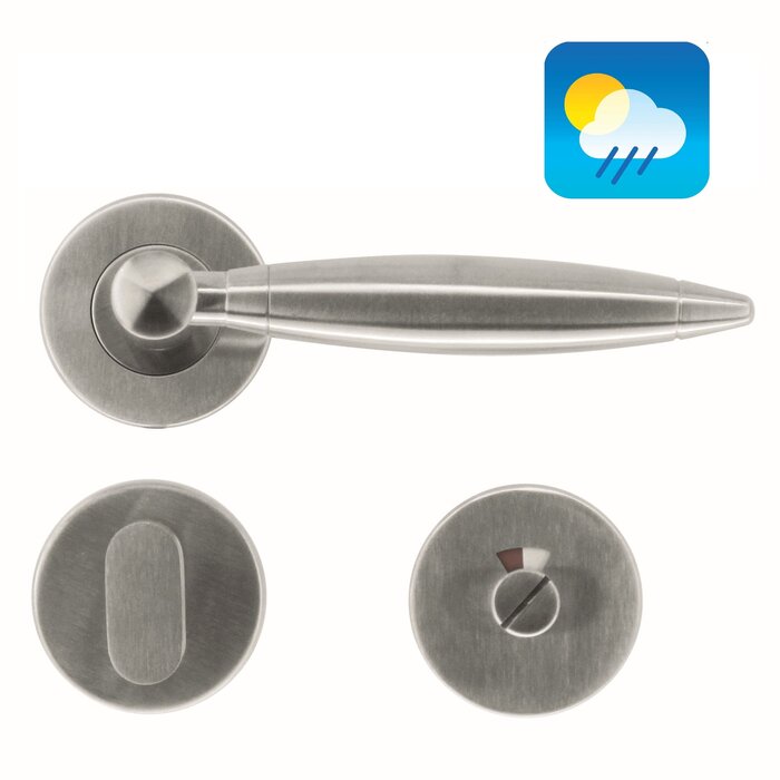 HDD Saturn stainless steel door handles also suitable for outdoor use