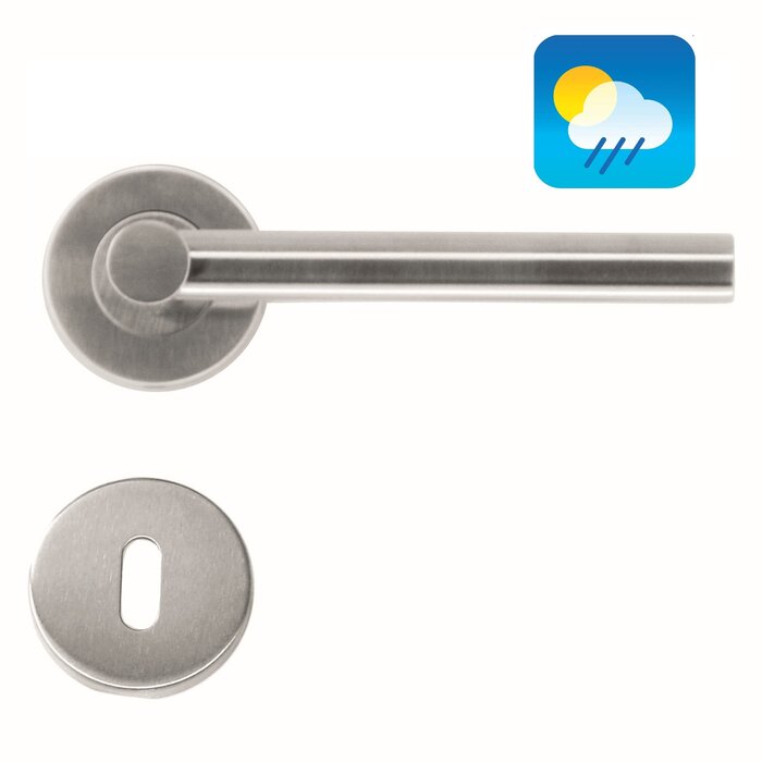 HDD Stainless steel door handles 'Mars' suitable for outdoor use