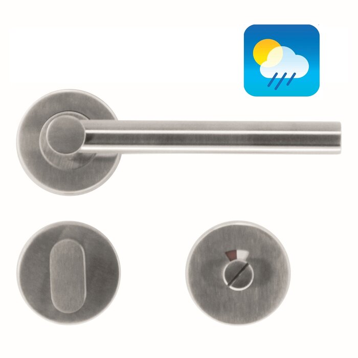 HDD Stainless steel door handles 'Mars' suitable for outdoor use