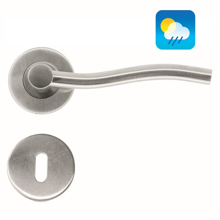 HDD Stainless steel door handles 'Venus' also suitable for outdoor use