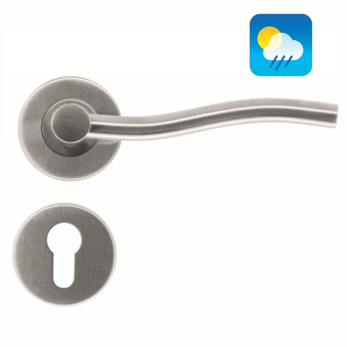 HDD Stainless steel door handles 'Venus' also suitable for outdoor use