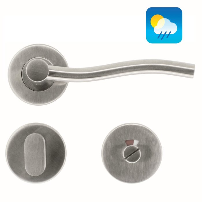 HDD Stainless steel door handles 'Venus' also suitable for outdoor use