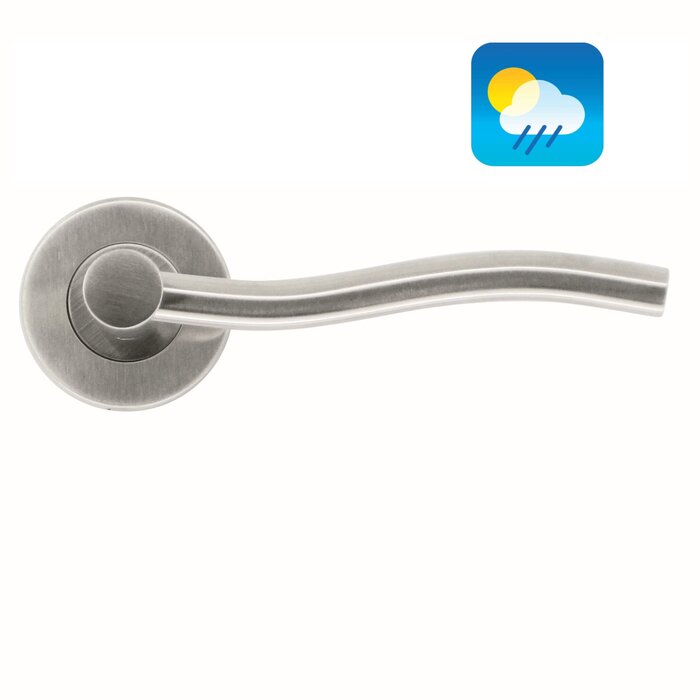 HDD Stainless steel door handles 'Venus' also suitable for outdoor use