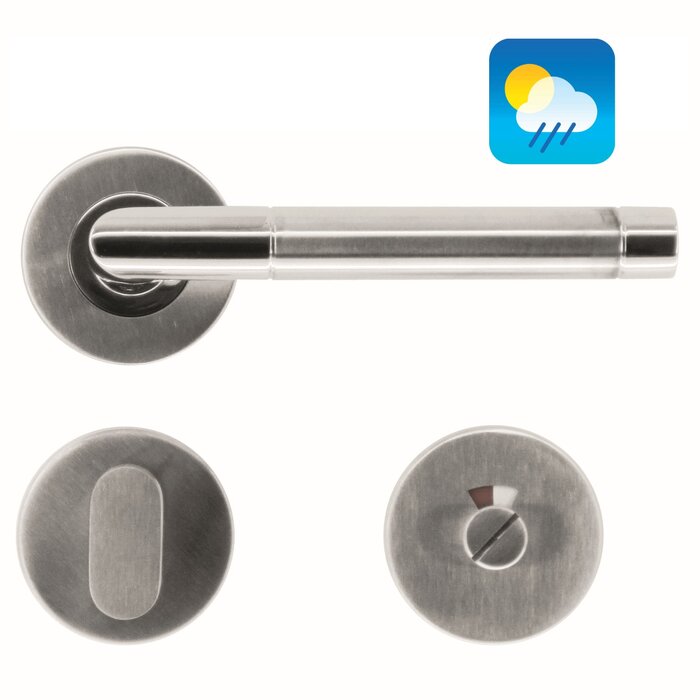 HDD Poignées de porte en acier inoxydable « Oval I Shape » adaptées à une utilisation extérieure