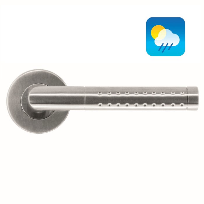 HDD Stainless steel door handles 'Point shape' also for outdoor use