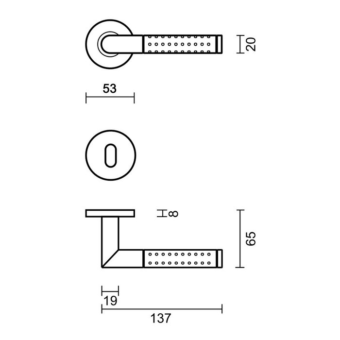 HDD RVS deurklinken 'Point shape' ook voor buiten