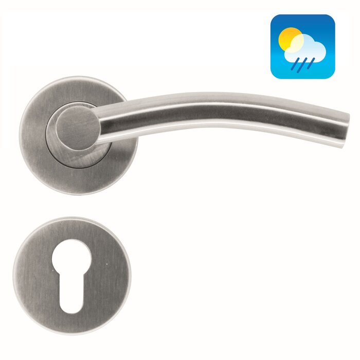 HDD Stainless steel door handles 'Nitro' also suitable for outdoor use