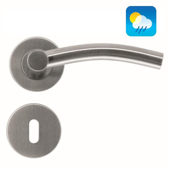 HDD Stainless steel door handles 'Nitro' also suitable for outdoor use
