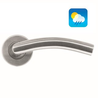 HDD Stainless steel door handles 'GI shape 19 mm'
