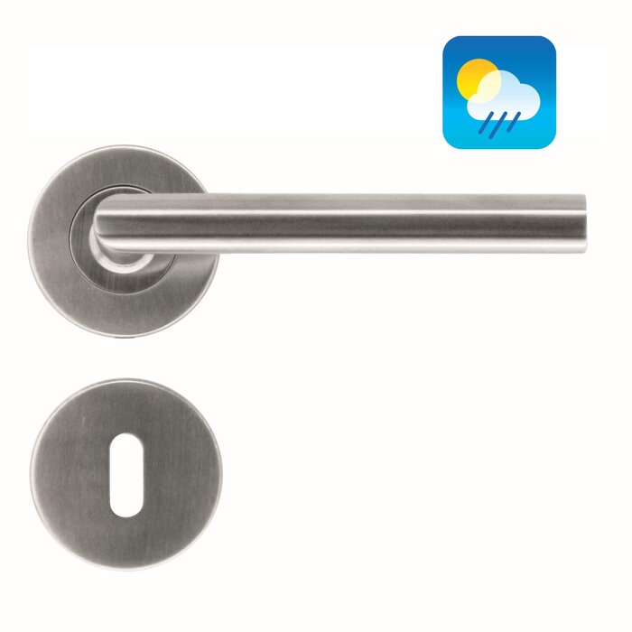 HDD Stainless steel door handles "Rocker" 16 mm also for outdoor use