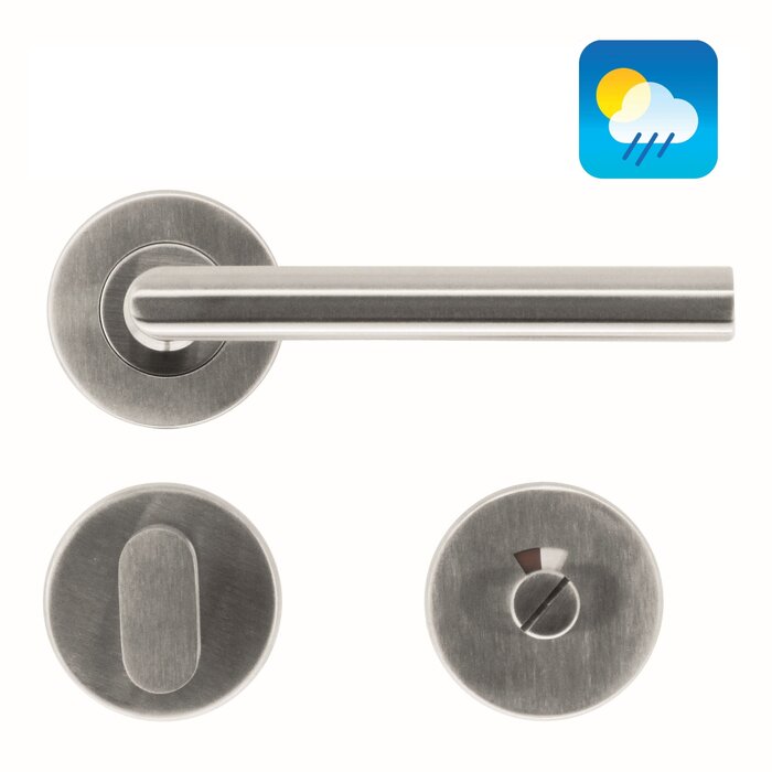 HDD Stainless steel door handles "Rocker" 16 mm also for outdoor use