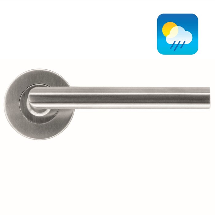 HDD Stainless steel door handles "Rocker" 16 mm also for outdoor use