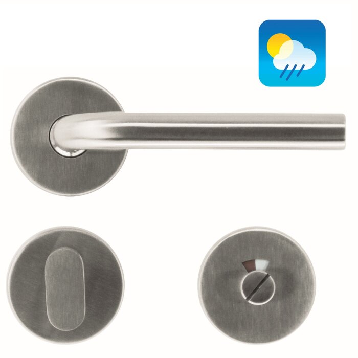 HDD Stainless steel door handles "Jive" 16 mm also for outdoor use