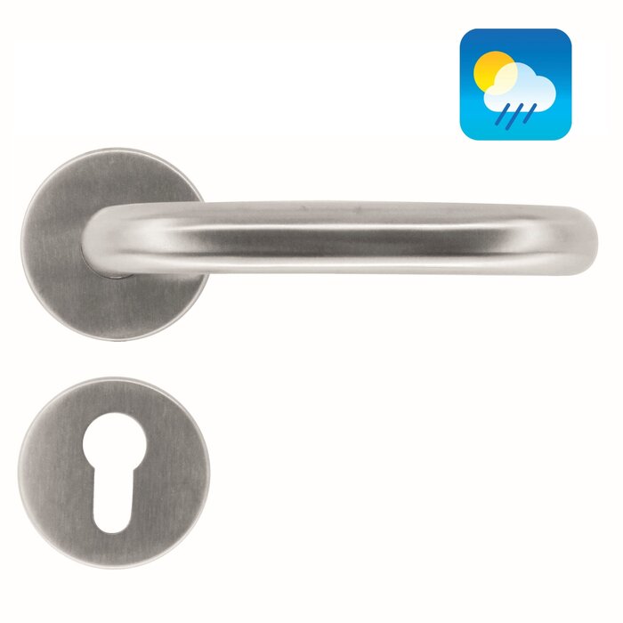 HDD Poignées de porte en acier inoxydable « en forme de U » 19 mm également pour l'extérieur