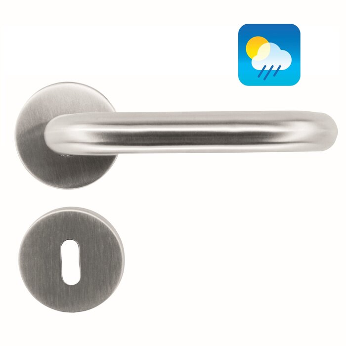 HDD Stainless steel plus door handles "U-shape" 19mm also for outdoor use