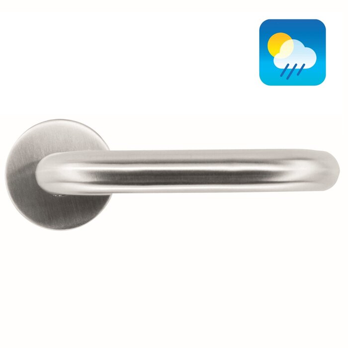 HDD Stainless steel plus door handles "U-shape" 19mm also for outdoor use