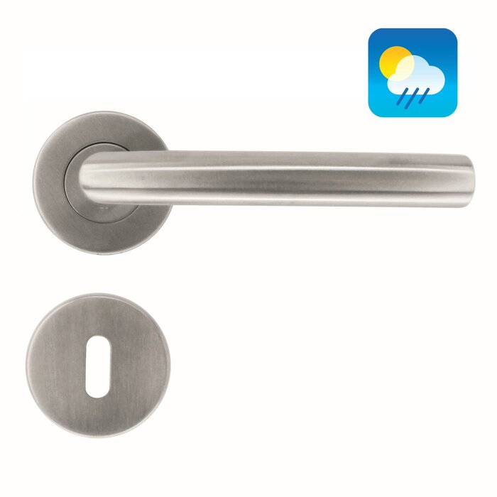 HDD Poignées de porte en acier inoxydable « Wals 19 mm » également pour l'extérieur