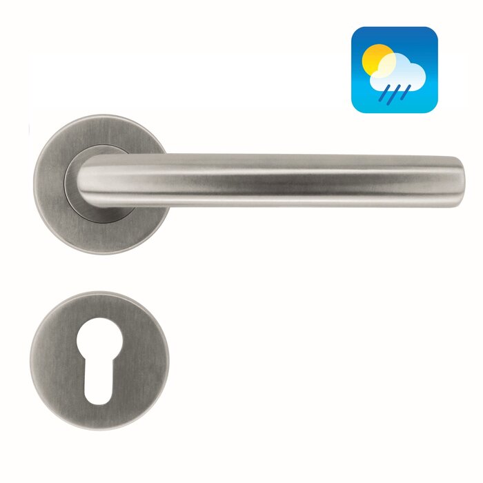 HDD Stainless steel door handles "Wals 19 mm" also for outdoor use