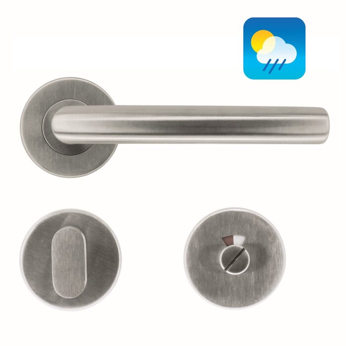 HDD Stainless steel door handles "Wals 19 mm" also for outdoor use