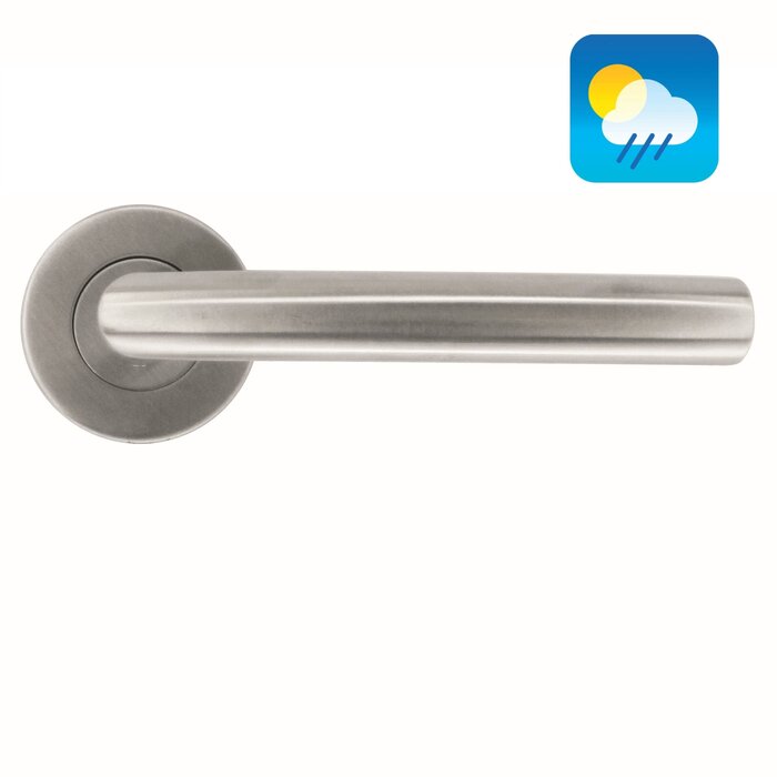 HDD Stainless steel door handles "Wals 19 mm" also for outdoor use