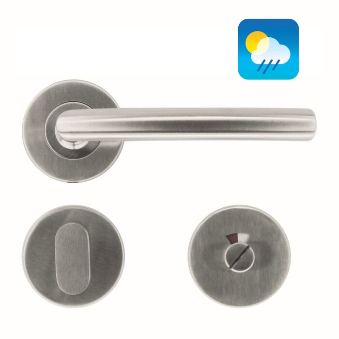 HDD Stainless steel door handles "Wals" 16mm