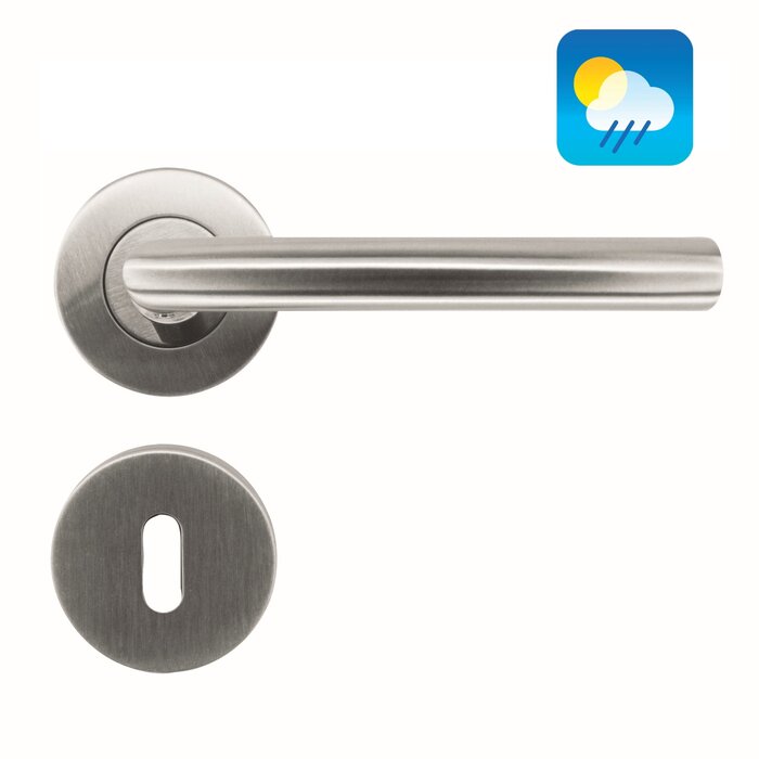 HDD Stainless steel door handles "Wals" 16mm