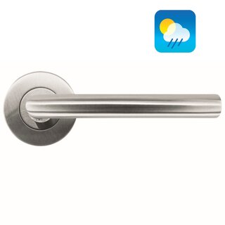 HDD Stainless steel door handles "Wals" 16mm