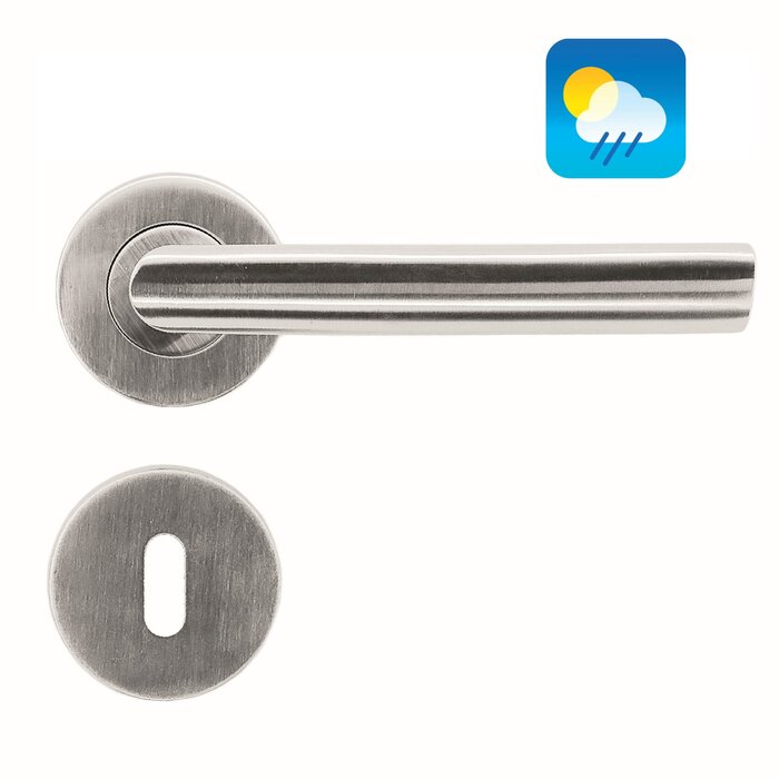 HDD Stainless steel door handles 'Ellips' also for outdoor use