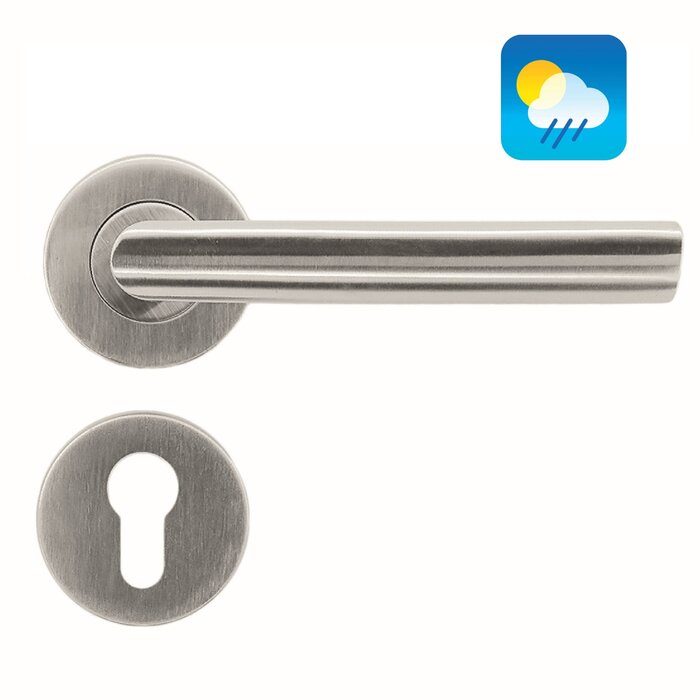 HDD Stainless steel door handles 'Ellips' also for outdoor use