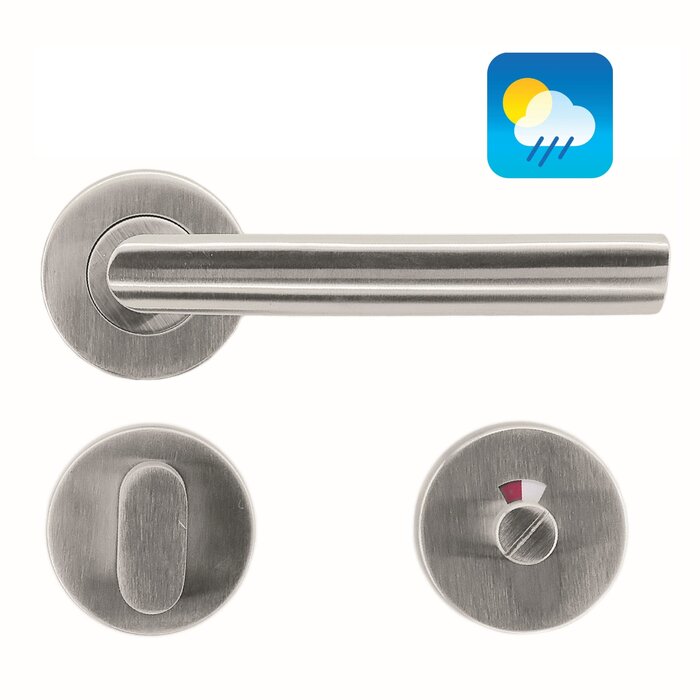 HDD Stainless steel door handles 'Ellips' also for outdoor use