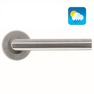 HDD Stainless steel door handles "Flat" I-Shape 19mm