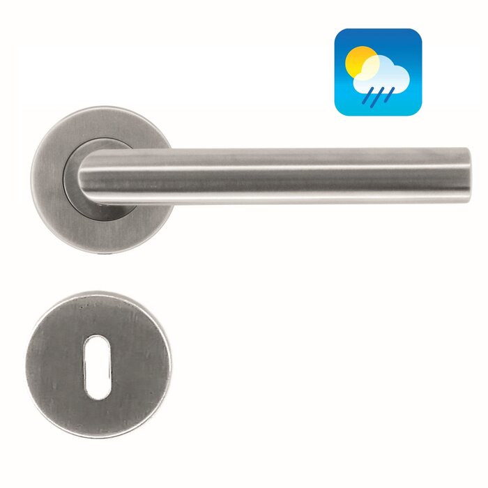 HDD RVS deurklinken I Shape "class 3" ook voor buiten