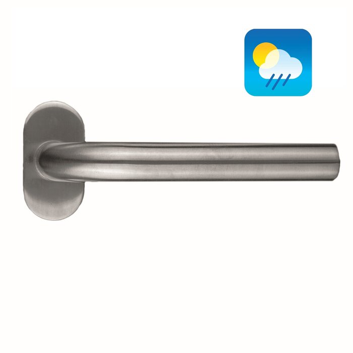 HDD Stainless steel door handles profile "L Shape" also for outdoor use