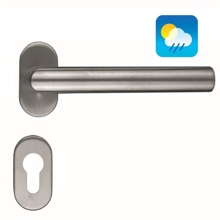 HDD Stainless steel door handles profile "I Shape" also for outdoor use