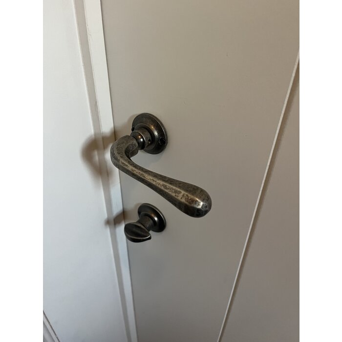 HDD Poignées de porte anciennes en argent Gretana