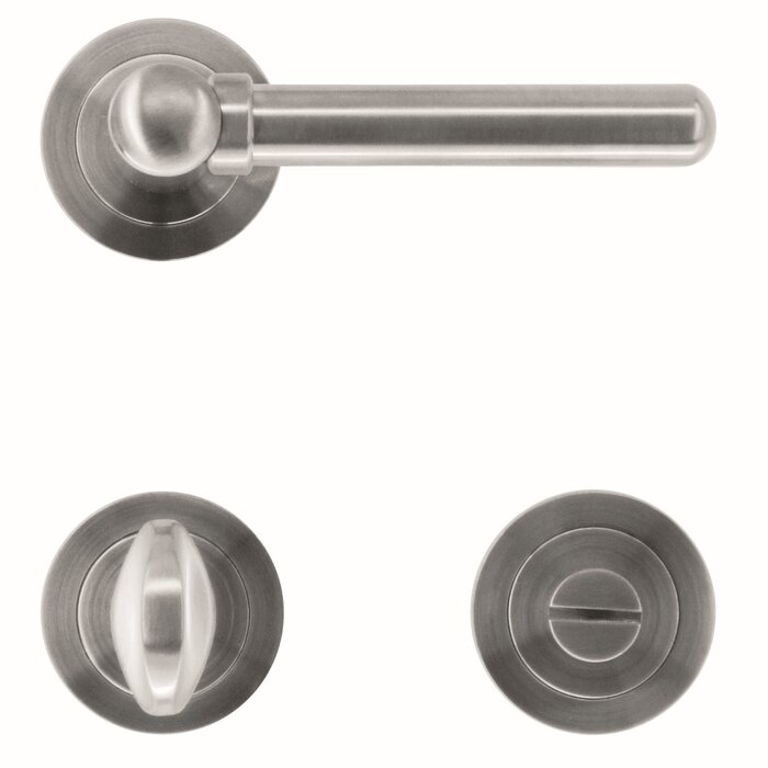 HDD Poignées de porte massives aspect inox "Via"