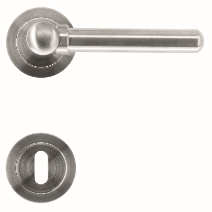 HDD Poignées de porte massives aspect inox "Via"