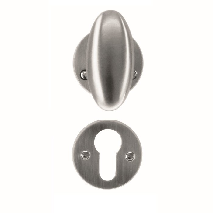 HDD Massiver Türgriff/Türknauf 'Olive' Edelstahloptik