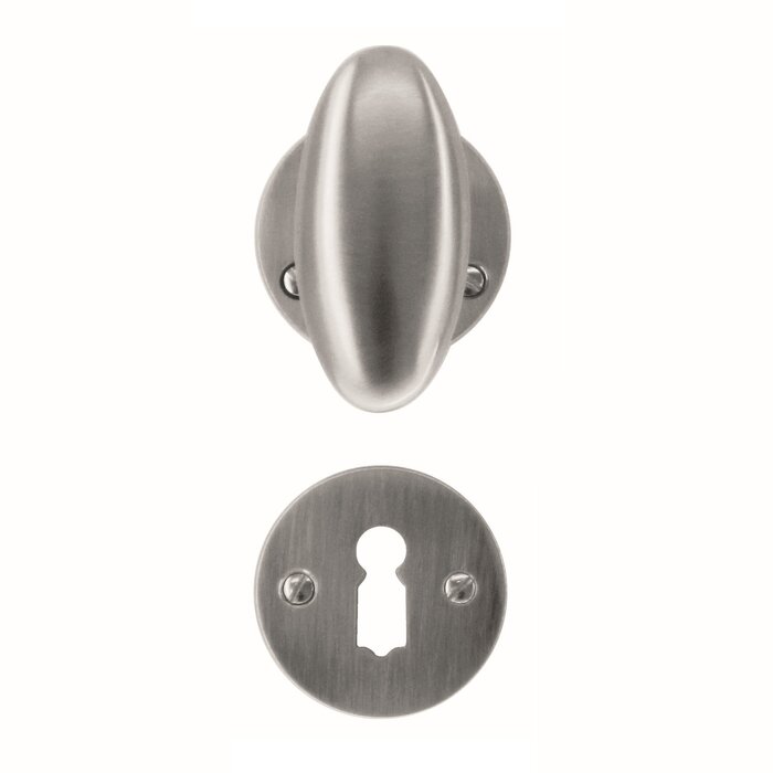 HDD Massiver Türgriff/Türknauf 'Olive' Edelstahloptik