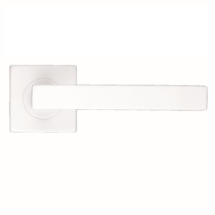 HDD witte deurklinken Kubic Shape met structuur