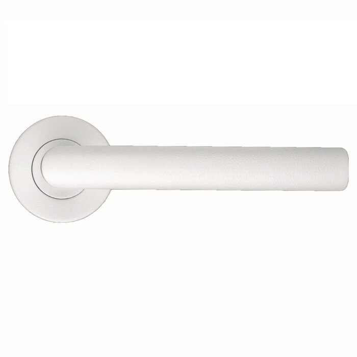 HDD Witte deurklinken I Shape 19mm met structuur