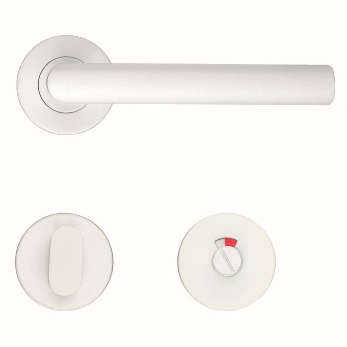 HDD Poignées de porte blanches en forme de I 19 mm avec structure