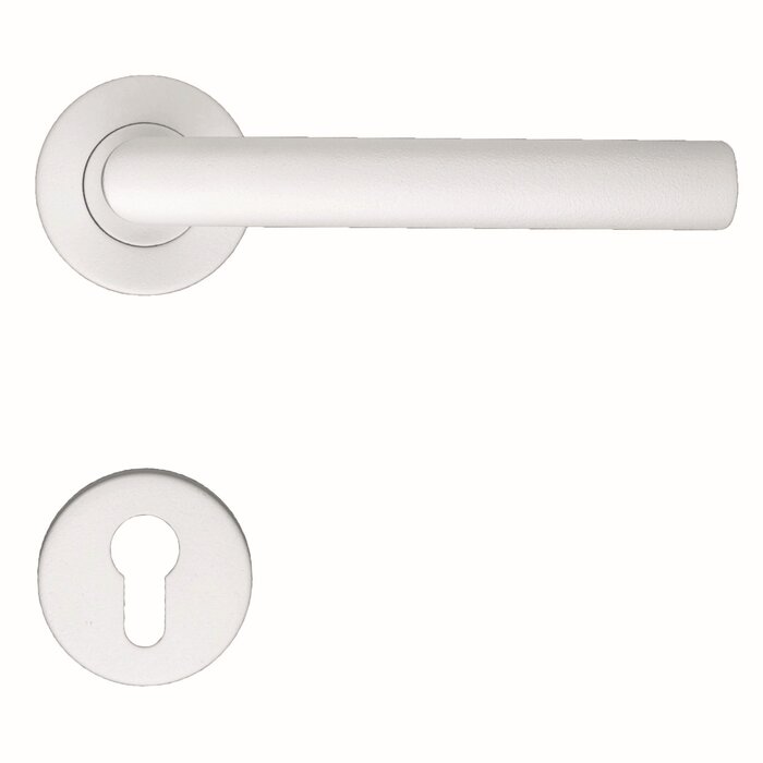 HDD White door handles I Shape 19mm with structure