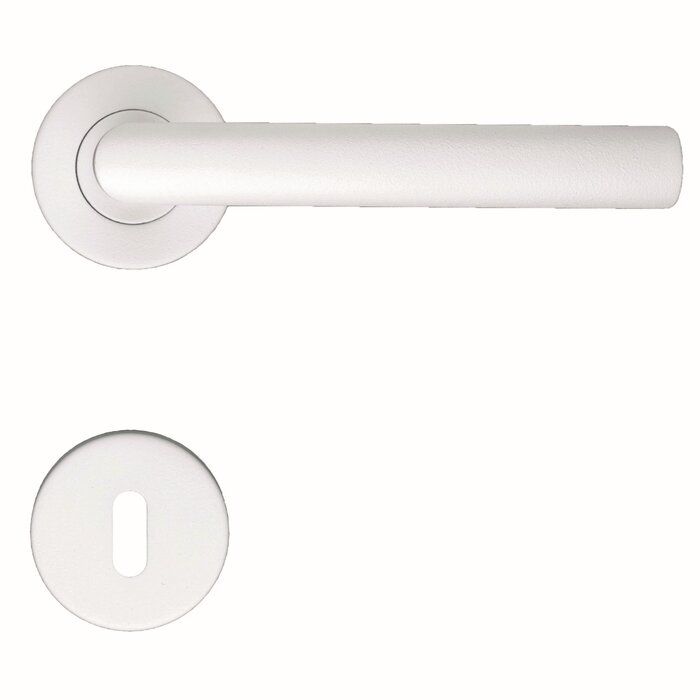 HDD White door handles I Shape 19mm with structure