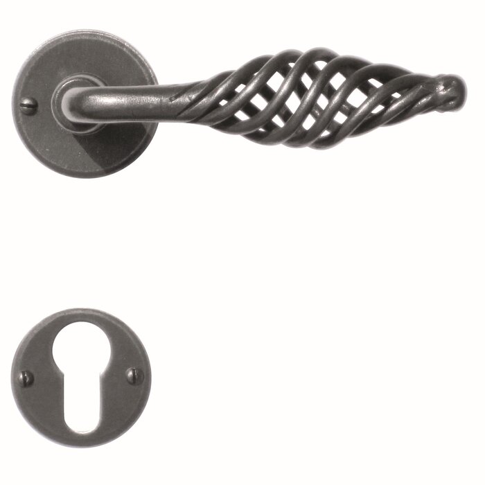 HDD Iron door handles 'spiralus round'