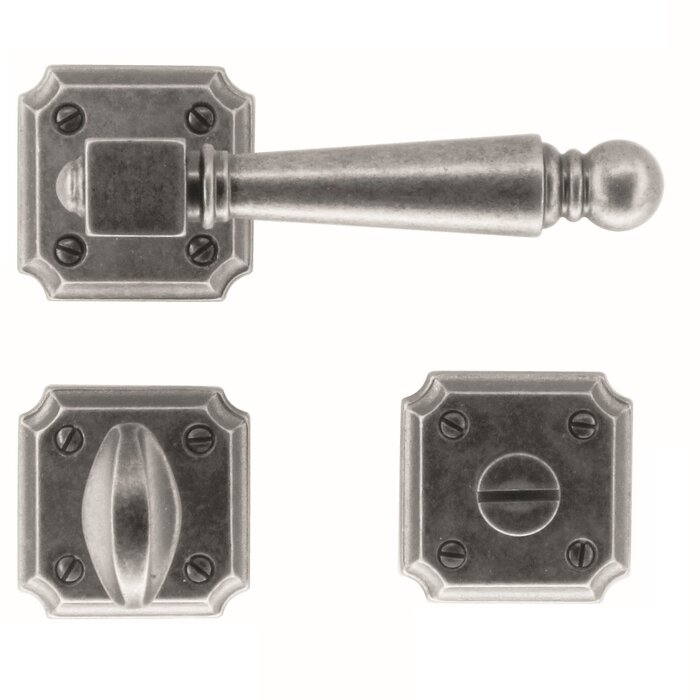 HDD Poignées de porte anciennes en argent Rubens