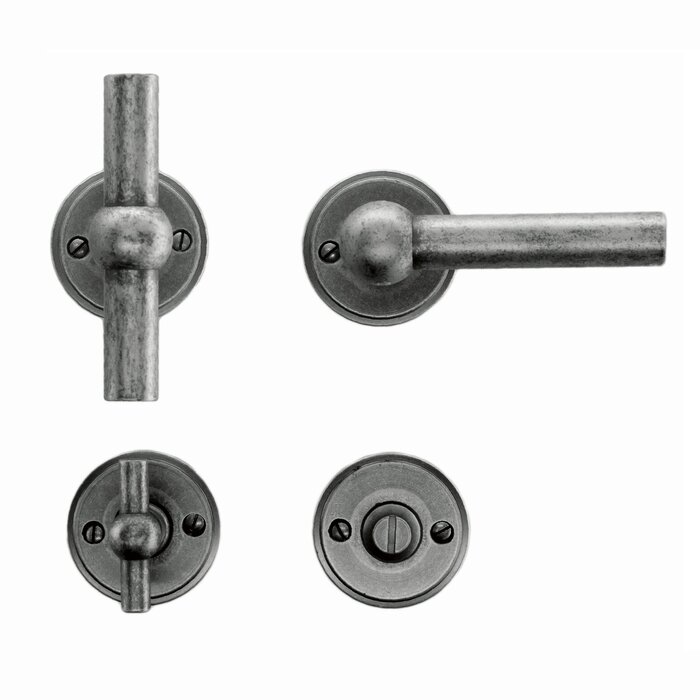 HDD  Poignées de porte anciennes en argent Petana T+L