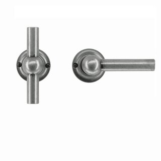 HDD Poignées de porte anciennes en argent Petra T+L