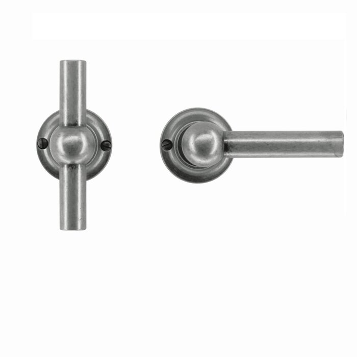 HDD Poignées de porte anciennes en argent Petra T+L